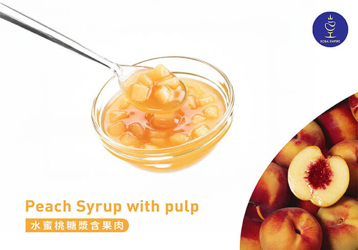 水蜜桃糖漿含果肉