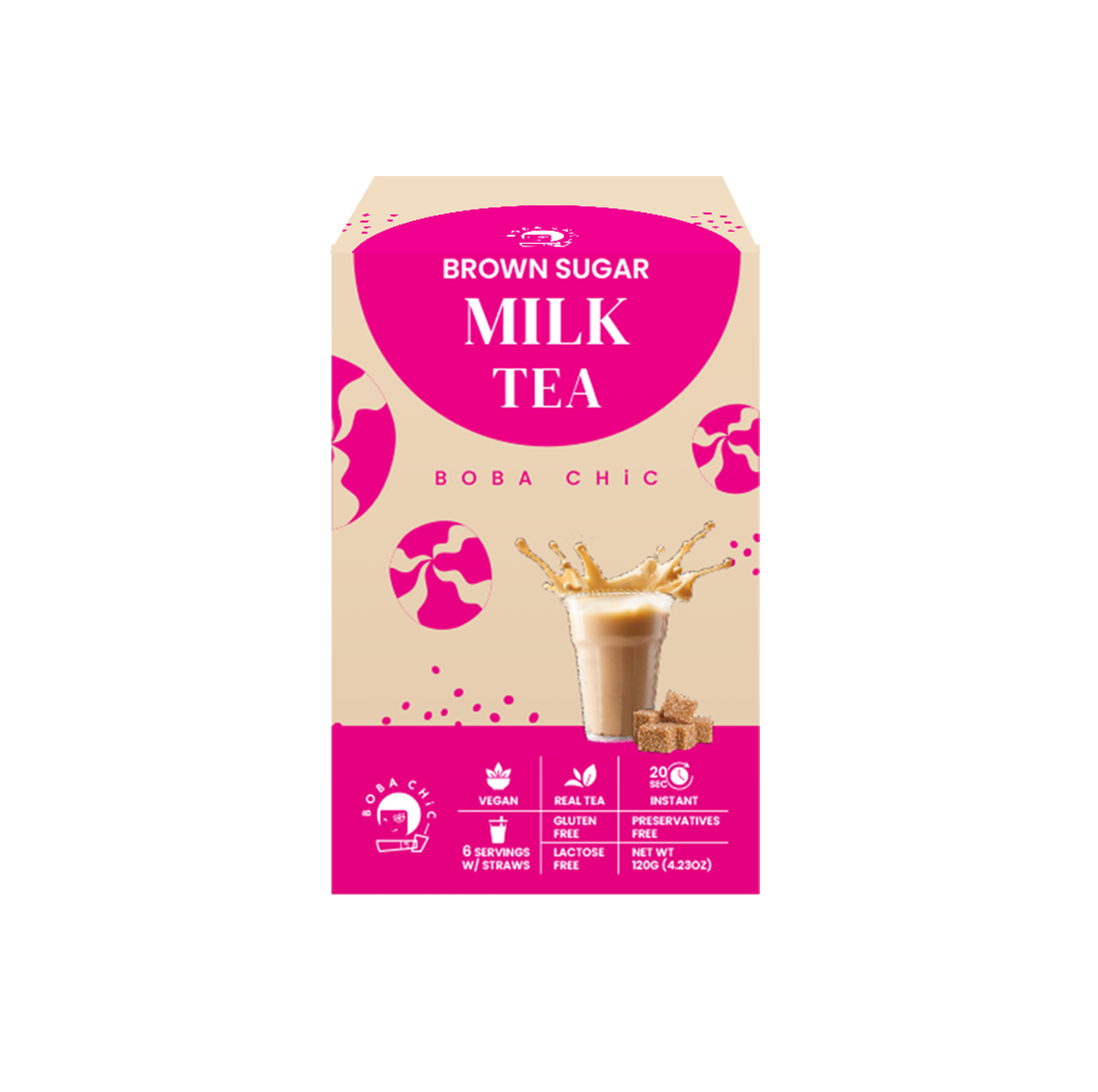 Instant Brown Sugar Milk Tea Box Supplier | BOBA CHiC