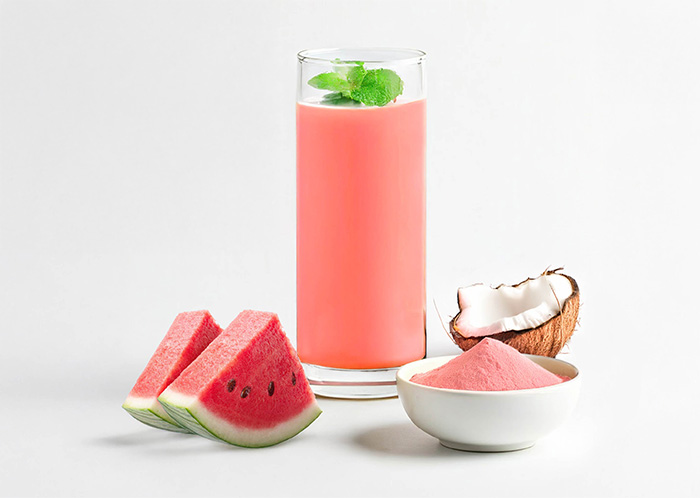 Watermelon Coconut Milk Tea